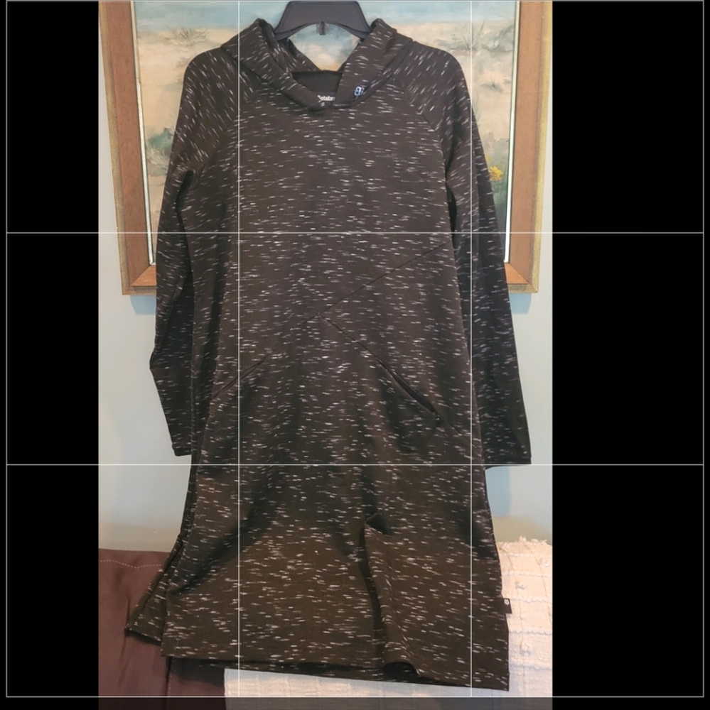 BETA brand hooded sweatshirt dress